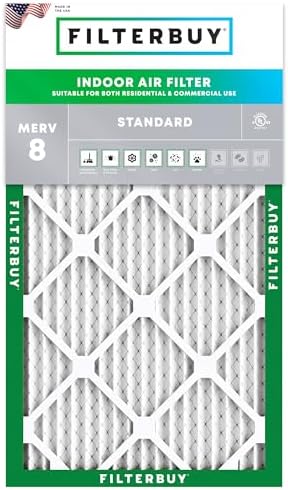 Filterbuy 13.5x29.5x1 Air Filter MERV 8 Dust & Allergy Defense (1-Pack) by Filterbuy