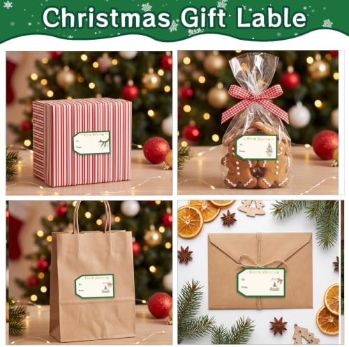 600 PCS Christmas Gift Label Stickers Christmas Gift Tags Stickers - Image 7