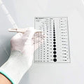 Flaw Detection Gauge SEC Size Estimation Chart (Transparency) for Defects and Measuring (Transparent, 7) by Unknown