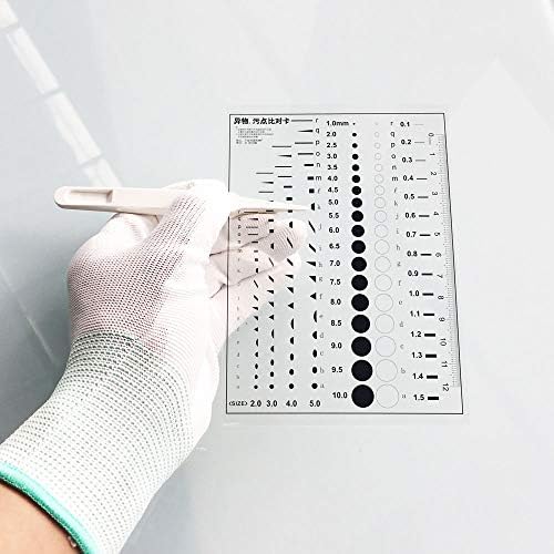 Flaw Detection Gauge SEC Size Estimation Chart (Transparency) for Defects and Measuring (Transparent, 7) by Unknown