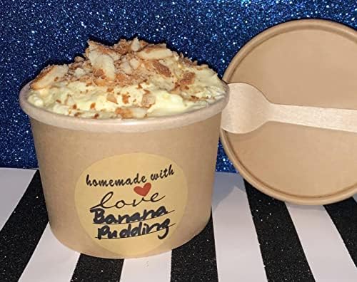 1.5" Homemade with Love Stickers, 500 Pcs Kraft Jar Canning Label Stickers for Baked Packaging, Cookie Bags, Fudge Containers, Store Owners, Crafts, Organizing, Price Tags - Image 6