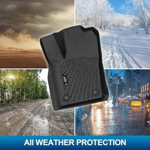 PELEUS Floor Mats for Jeep Grand Cherokee 2011-2021 & 2022 WK, All Weather TPE Car Mats Full Set 1st 2nd 3rd Row with Cargo Liner and Backrest Mat, Custom Fit Anti-Slip Cargo Trunk Liner, Black - Image 5