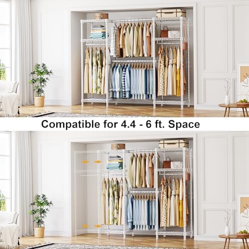 Ulif E7 Heavy Duty Garment Rack, Metal Clothing Racks for Hanging Clothes - Image 4