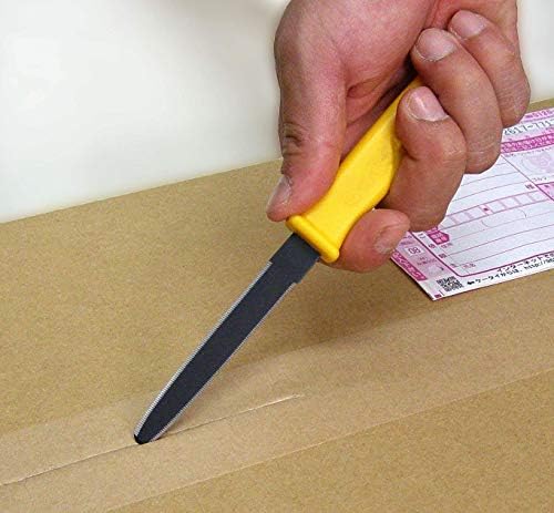 CANARY Cardboard Cutter with Non-Stick Coated Blade - 7.5" Box Cutter Utility Knife for Breaking Down Boxes & Opening Packages - Made in Japan, Yellow - Image 5