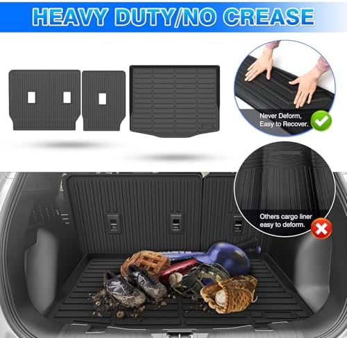 Escape Cargo Liner - Trunk Mat for Ford Escape Hybrid 5 Seats 2020-2026, All Weather Cargo Mat for Escape Accessories, Heavy Duty Car Mats, Car Accessories - Image 6