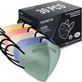 HUHETA KN95 Face Masks for Adults, Packs of 30 KN95 Mask with 5-Ply Mask Protection, Individually Wrapped Face Masks, Morandi Multi Color by HUHETA
