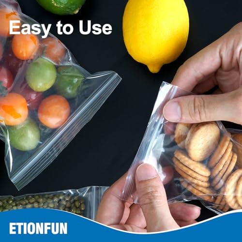 1000Pcs Plastic Bags, 3"x4"Jewelry Bags, Resealable Small Zip Bag, Zip Bag for Small Business, Storage, Candy - Image 3