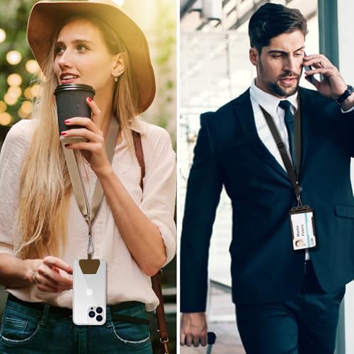 CACOE Phone Lanyard, Black+Brown,2 Pcs - Image 6