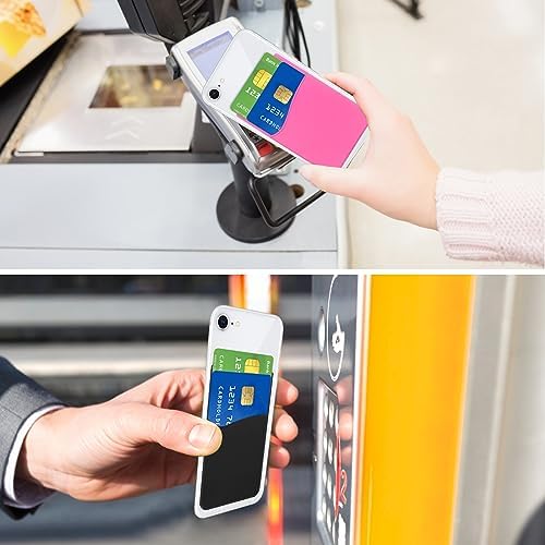 Senose Phone Wallet, 3 Pack Phone Card Holder Stick On Back of Cellphones - Image 2