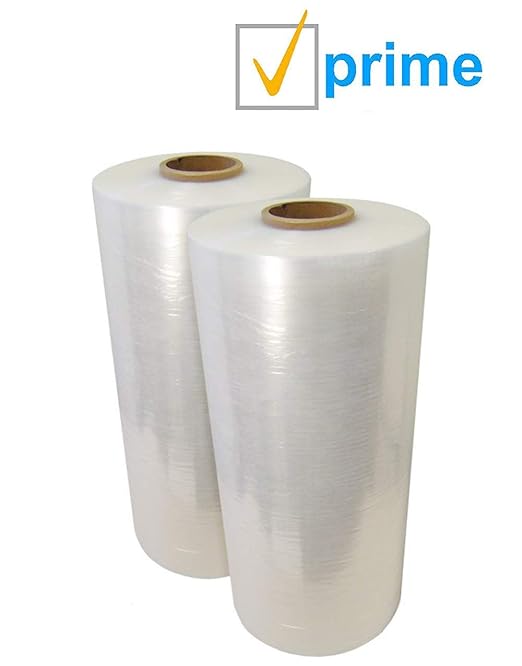 APQ 4 rolls of Cast Hand Stretch Film 12" x 1500'. Hand Stretch Wrap, 80 Gauge - Image 5