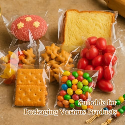 WIKDAY 200PCS Cookie Bags 5x7 Inches Clear Self Sealing Cellophane Bags - Image 6