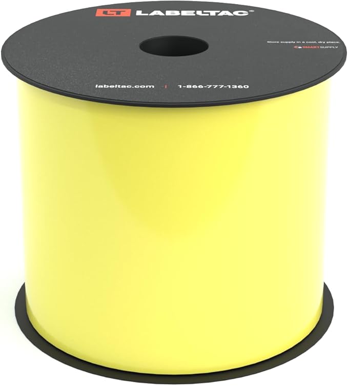 LabelTac LT4/LT4P/LTPX Label Supply 4" x 150' Hi-Vis Yellow by LabelTac