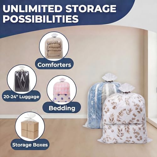 Wowfit Large Plastic Bags for Comforters & Pillows, 32x42, 5 CT, 1.6 Mil - Image 5