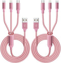 Multi Charging Cable, 3 in 1 Charging Cords for Multiple Devices-2Pack4FT by MPATIBY