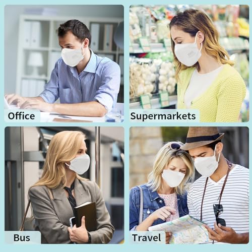 LEMENT KN95 Face Masks,50PCS Breathable Dust Safety Mask For Adult, 5 Color - Image 6