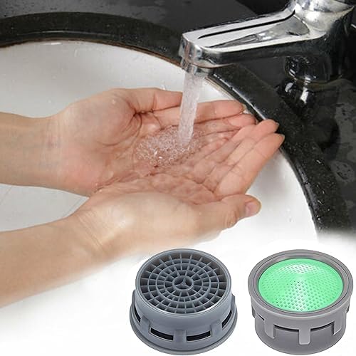BOETOADG Faucet Aerator, 1.5 GPM Flow Restrictor Plug-In Faucet Aerator Replacement Parts for Bathroom or Kitchen (Green 20 Pieces) - Image 6