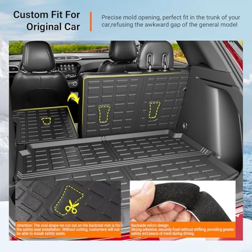 powoq Floor Mats Cargo Mat Compatible with 2021-2026 Chevy Trailblazer FWD - Image 2