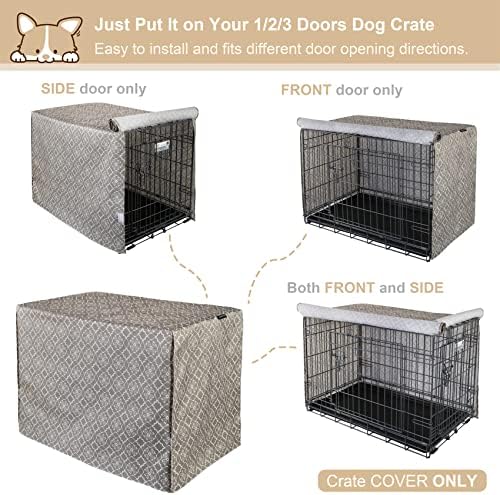 Explore Land Pattern Dog Crate Cover, 24 Inches (Vintage Violet) - Image 5