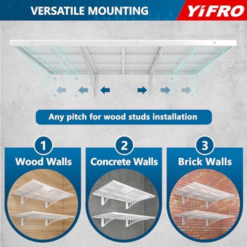 4-Pack 2x3ft Heavy Duty Garag e Wall Shelving, 1000 lbs Load Capacity, Garage Shelving Wall Mounted, Garage Storage Rack with Hooks, White - Image 5