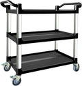 Utility Cart with Wheels, 3 Tier Rolling Cart with Tangle-Free Wheels, Heavy by Befeshine