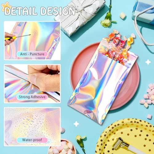 FUNFERY 4x6 in Holographic Mylar Poly Mailers Self Sealing Adhesive Bag - Image 6