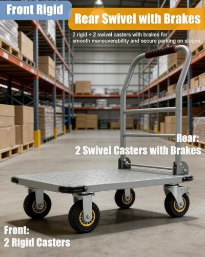 Garvee 1800LBS Platform Truck Cart, 36 "x24 Flatbed Cart - Image 4