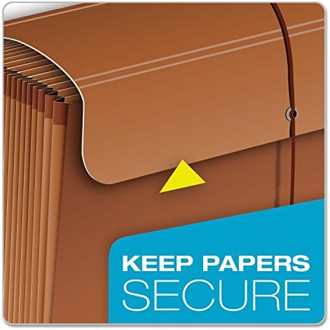 Pendaflex Heavy Duty Expanding File with Extra-Thick Cover, Tyvek Reinforced Edges, 21 Pockets, A–Z Tabs, Elastic Cord Closure, Letter Size (R117ALHD),Brown - Image 6