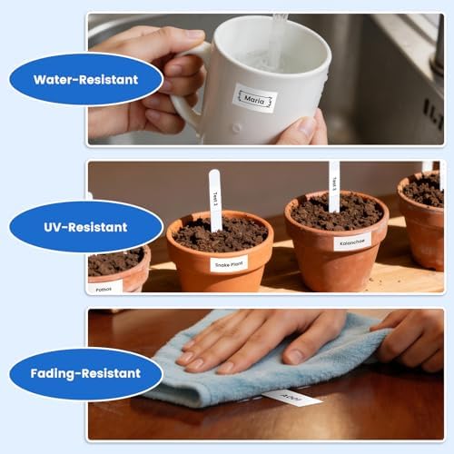 Freshworld 3X Replace for DYMO Label Maker Refills 3/4Inch 23Ft White 45803 - Image 5