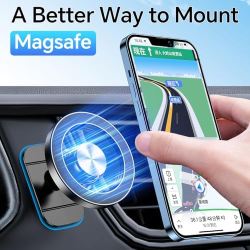 Kaistyle for Magsafe Car Mount【Strong Magnet】 Magnetic Phone Holder for Car Phone Holder Mount Dash Mounted Holders Phone Holders for Your Car Accessories for Women Men for iPhone 18 Pro Max 17 16 15 - Image 3