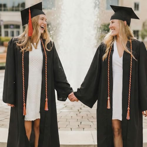 GraduationMall Graduation Honor Cords 68" (Dark Orange White) - Image 6
