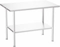 All-Stainless Steel Prep Table, 30 X 48 Inch, by Atelicf