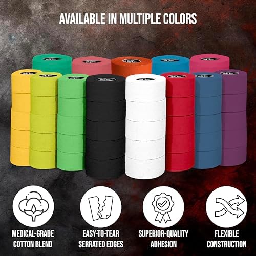 Ringside 1” Athletic Trainers Tape, 15 Rolls, Adhesive Cotton, White - Image 3