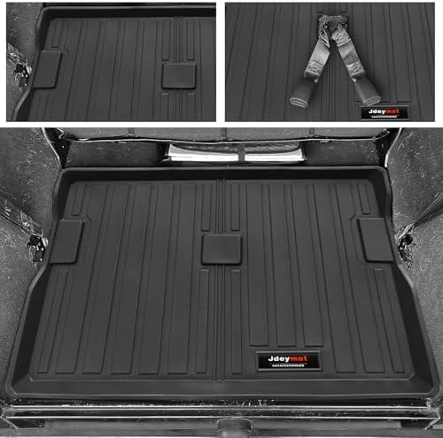 All Weather Floor Mats & Cargo Liner Compatible for 1997-2006 Jeep Wrangler TL/LJ Accessories (for1997-2006 Jeep Wrangler TJ/LJ) - Image 3