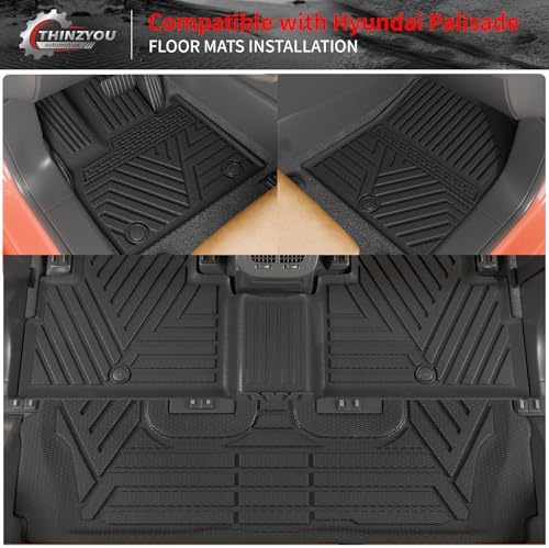 Floor Mats Set for 2020-2025 Hyundai Palisade 7 & 8 Seats - Image 2