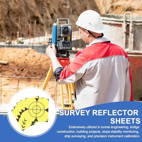 PATIKIL Survey Reflector Target Self-Adhesive Reflective Sheet Surveying Target Mark Tape, Suit for Ship Inspection - Image 5