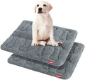 Dog Bed Crate Mat(30" X 19") 2 Pack, Soft Plush Dog Bed Pad by Moonsea