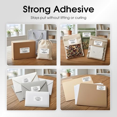 1 3/4" X 2/3" Matte White Return Address Labels - Image 5