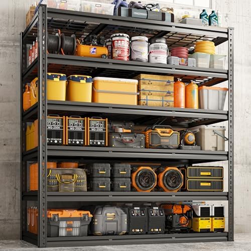 REIBII 6 Tier Heavy Duty Storage Shelving for Garage Basement Warehouse by REIBII