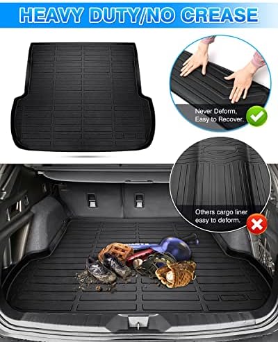 Cartist Cargo Liner Compatible with 2020-2023 2024 2025 Outback All Weather Rear Trunk Mat for Outback High Side Waterproof Heavy Duty - Image 4