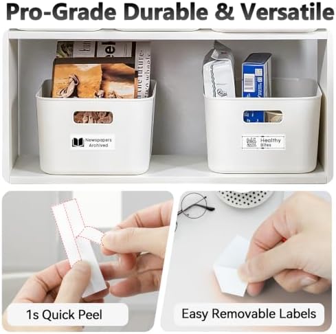 TZe-241 Label Maker Tape 18mm 0.7 Laminated White Replacement for Brother - Image 2