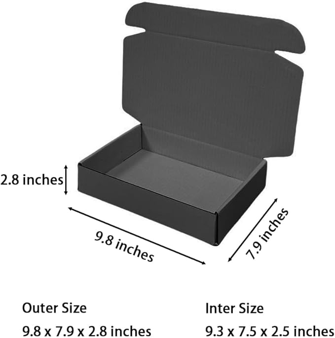 30 Pcs 9.8 x 7.9 x 2.8 inches Shipping Boxes - Image 2