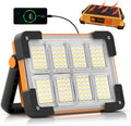 120W Solar Rechargeable 144 LED Work Light, 10000LM Flood Light by DANCINGBOAR