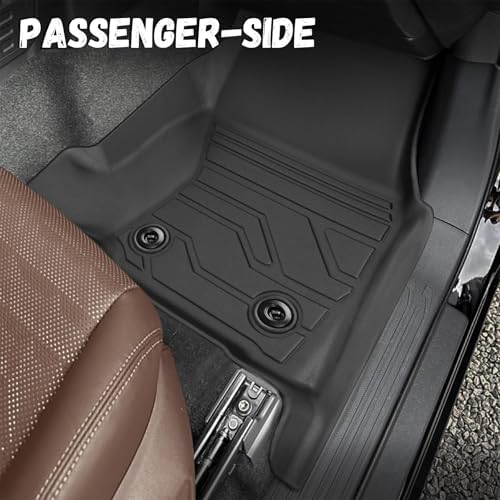 Floor Mats for Toyota Tacoma 2024 2025 2026 Double Cab Auto Trans (Not fit Hybrid), Custom Fit All-Weather TPE Floor Liners, Front & 2nd Row for Tacoma TRD/SR/SR5/limited Car Accessories - Image 4