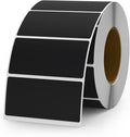 Black Color Coding Labels 1 × 2 Inches Self-Adhesive Vinyl Rectangle Stickers by YIKIADA