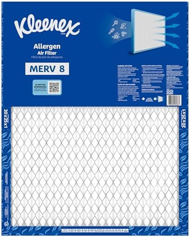 Kleenex Allergen Air Filter 20x25x1 Inches - 8 MERV RATING (4-Pack) - Image 4
