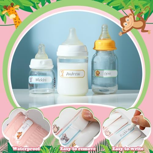 Waterproof Name Labels for Kids Daycare 320 Pcs, Animal - Image 4