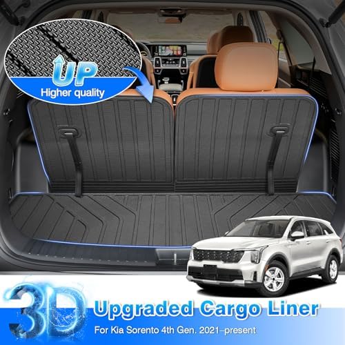 Sorento Cargo Liner - Trunk Mat for Kia Sorento 2021-2025 2026, All Weather Cargo Mat for Sorento Accessories, Heavy Duty Car Mats, Car Accessories - Image 2