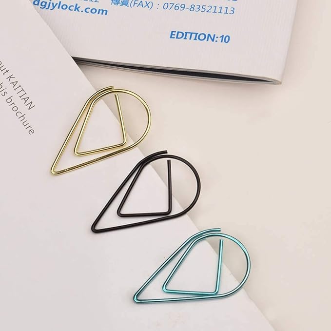 Multicolor Paperclips Metal Paper Clips Colored Paper Clamp Note Clips - Image 6