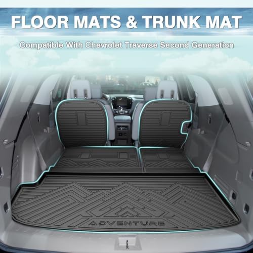 Floor Mat for 7 Seats Chevy Traverse 2018-2023/Traverse Limited 2024 - Image 2