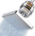 Voolan Filtered Shower Head - 20 Stage Luxury Rain Shower Filter For Hard Water for Remove Chlorine and Harmful Substances - 6" Square High Pressure Rainfall Showerhead (Chrome) by Voolan